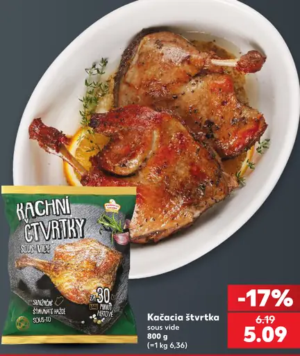 Kačacia štvrťka sous-vide