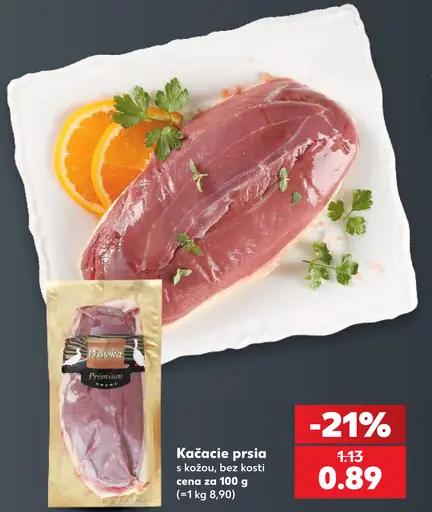 Kačacie prsia bez kosti, s kožou sous-vide