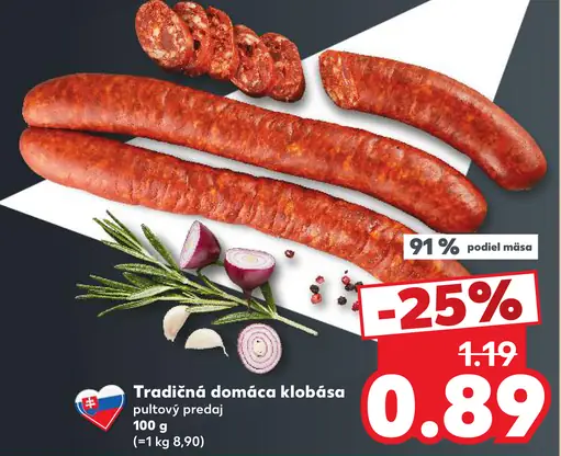 Tradičná domáca klobása