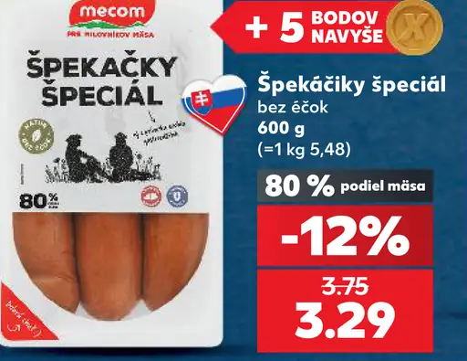 Mecom Špekáčky špeciál bez éčok