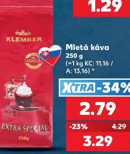 Klember mletá káva Extra Špeciál