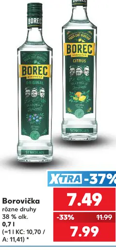 Borec borovička, rôzne druhy, 38 % – XTRA cena