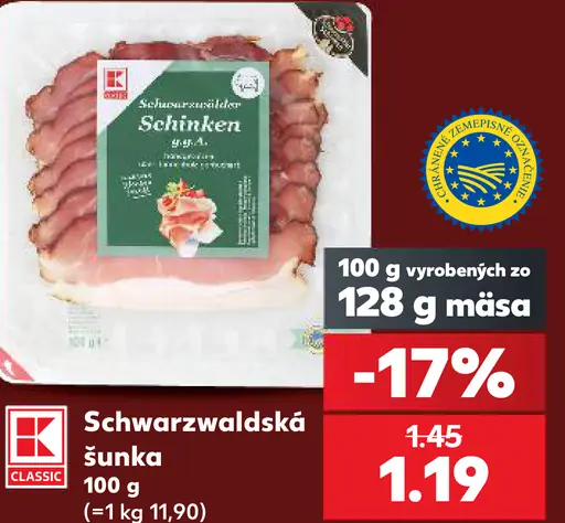 K-Classic Schwarzwaldská šunka