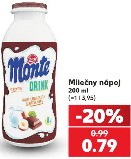 Zott Monte Drink mliečny nápoj