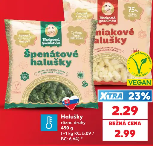 Moderná gazdinka halušky – špenátové, zemiakové, rôzne druhy