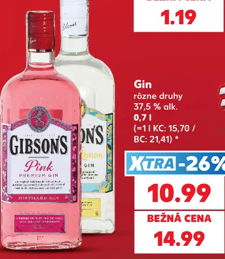 Gibson's gin – Pink gin, gin