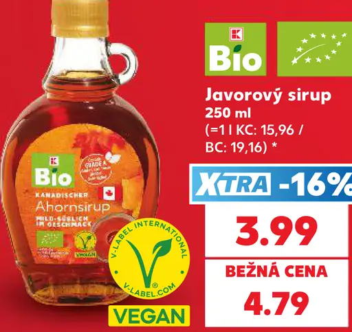 K-Bio Javorový sirup