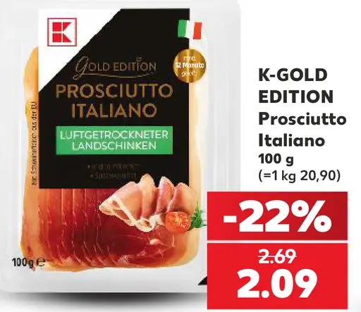 K-Gold Edition Prosciutto Italiano