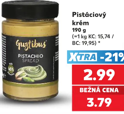 Gustibus pistáciový krém
