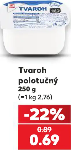 Tvaroh polotučný