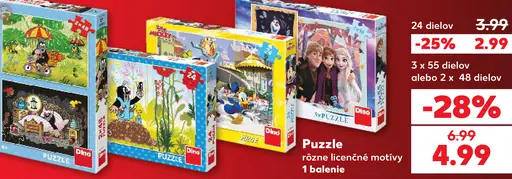 Dino puzzle 24 dielov
