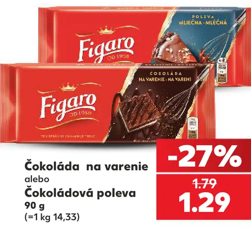 Figaro Čokoláda na varenie