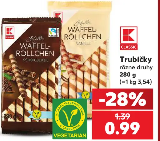 K-Classic Trubičky rôzne druhy