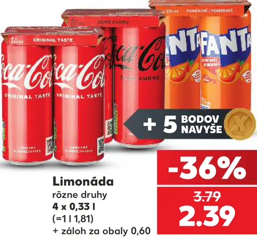 Coca-Cola a Fanta limonáda