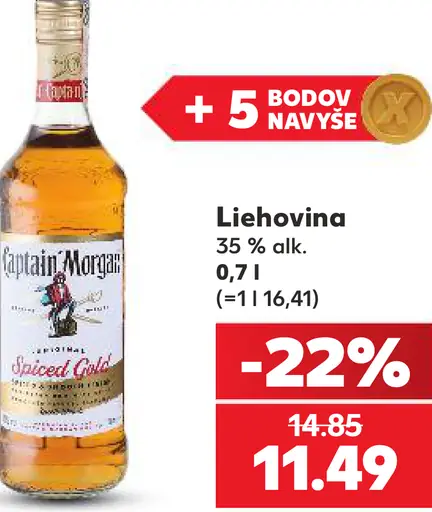 Captain Morgan Spiced Gold Liehovina