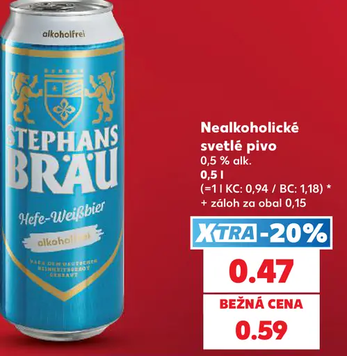 Stephans Bräu Hefe-Weißbier svetlé pivo plechovka