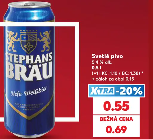 Stephans Bräu Hefe-Weißbier plechovka