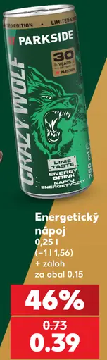 Parkside Lime Taste energetický nápoj
