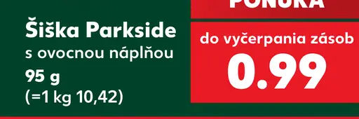 Parkside šiška s ovocnou náplňou