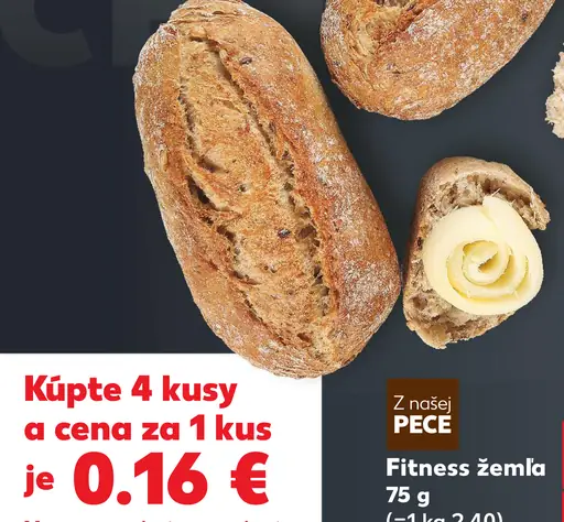 Z našej pece – fitness žemľa