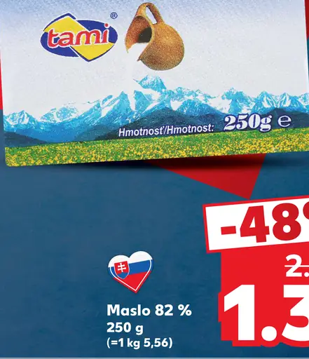 Tatranské maslo 82 %