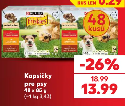 Purina Friskies Kapsičky pre psy