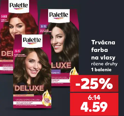 Palette trvalá farba na vlasy
