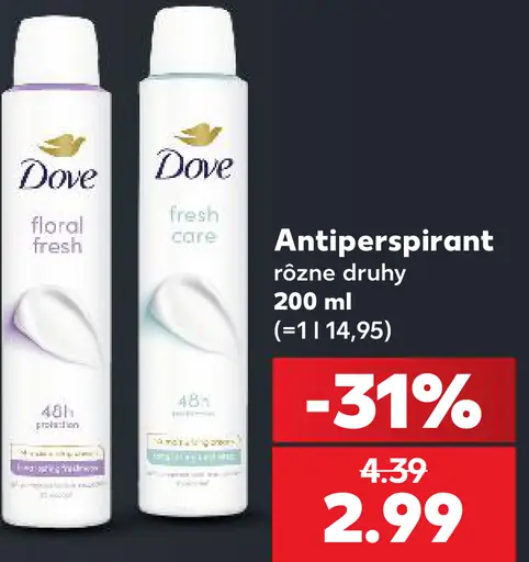 Dove antiperspirant