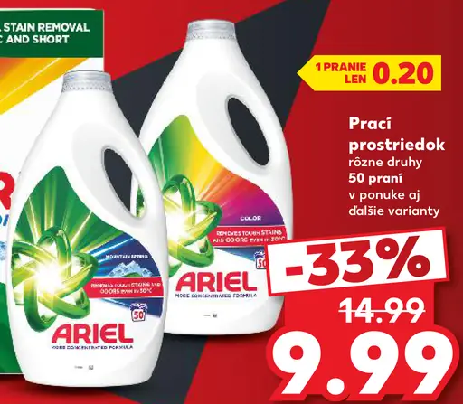 Ariel prací prostriedok