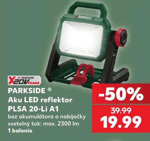 PARKSIDE Aku LED reflektor PLSA 20-Li A1