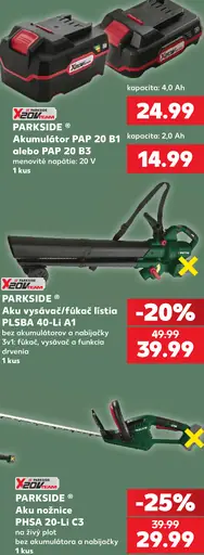 Parkside akumulátor PAP 20 B1