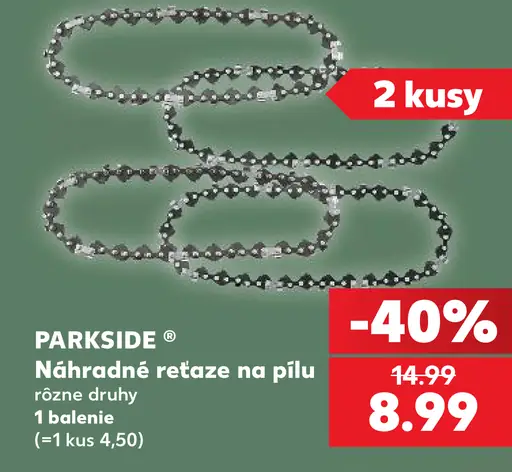 Parkside Náhradné reťaze na pílu, rôzne druhy