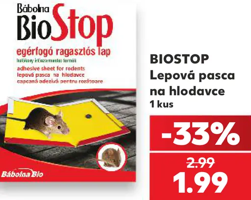 Biostop lepová pasca na hlodavce