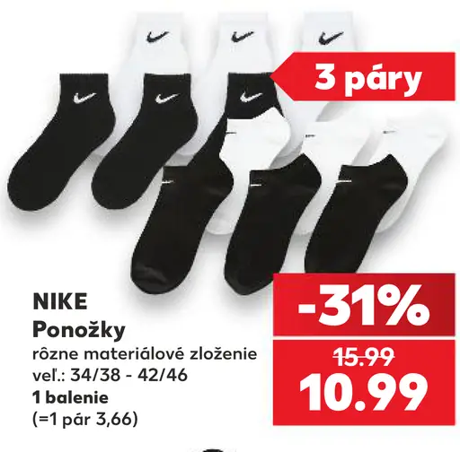 Nike Športové ponožky