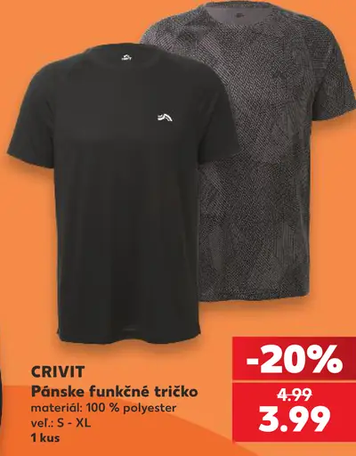 Crivit pánske funkčné tričko