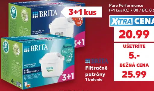 Brita filtračné patrón y Pure Performance