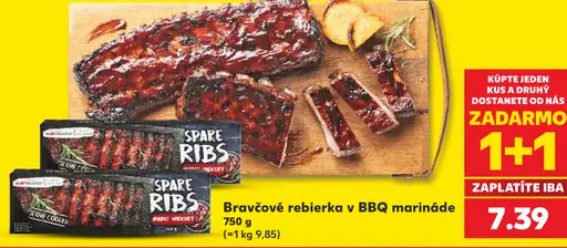 Bravčové rebierka v BBQ marináde