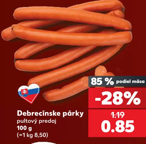 Debrecínske párky