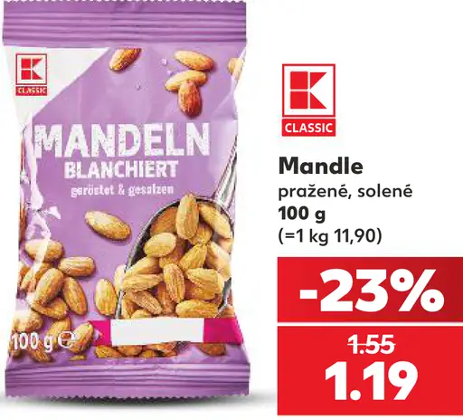K-Classic Mandle pražené solené