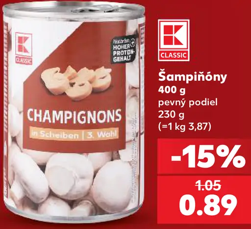 K-Classic Šampiňóny