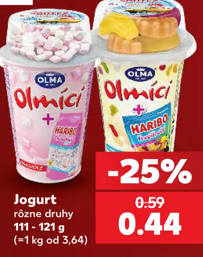 Olma Olmíci jogurt Haribo rôzne druhy