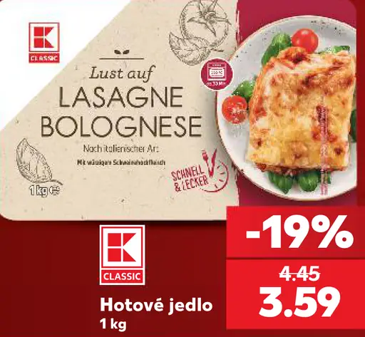K Classic Lasagne Bolognese