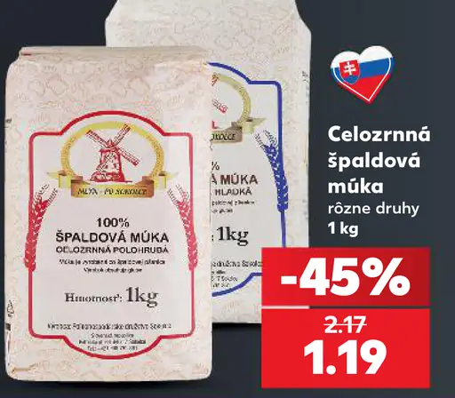 Celozrnná špaldová múka – rôzne druhy