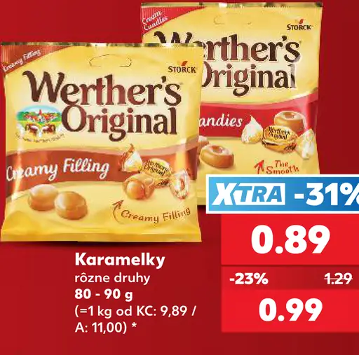 Werther's Original karamelky rôzne druhy