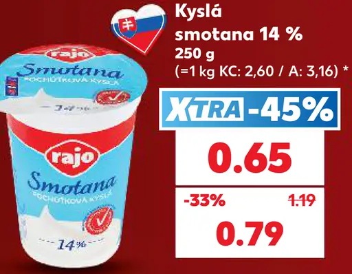 Rajo Smotana 14 %
