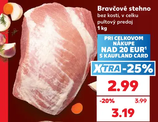Bravčové stehno v celku bez kosti