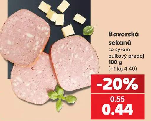 Bavorská sekaná so syrom