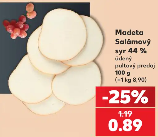 Madeta Salámový syr 44 %