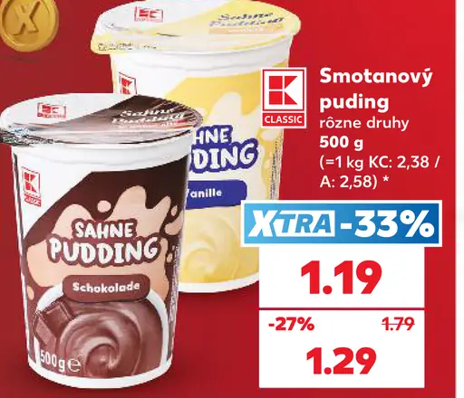 K-Classic Smotanový puding