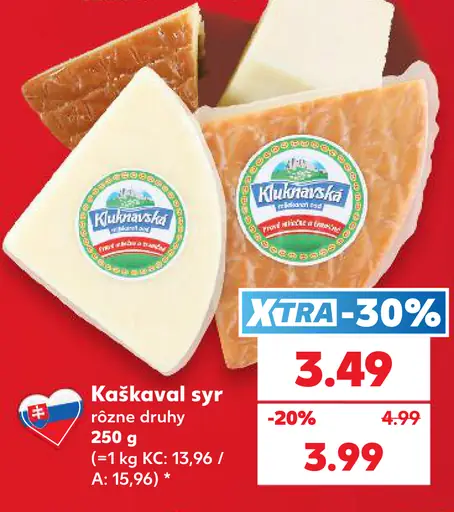 Kaškaval syr, rôzne druhy